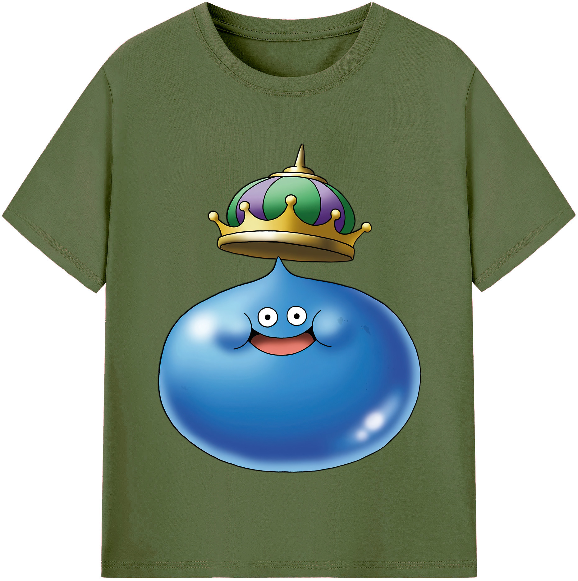 （画像用） ドラゴンクエスト Doragon Kuesuto Dragon Quest 綿100％半袖Tシャツ（フロントプリント）